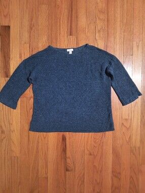 🔥BOGO Free🔥 J Jill 3/4 Sleeve Knit Sweater, Women's Small, Blue